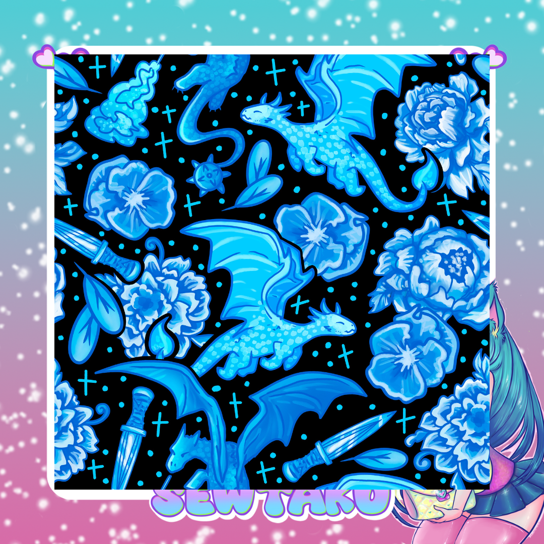 Blue Ice Dragon Floral Pre-Order