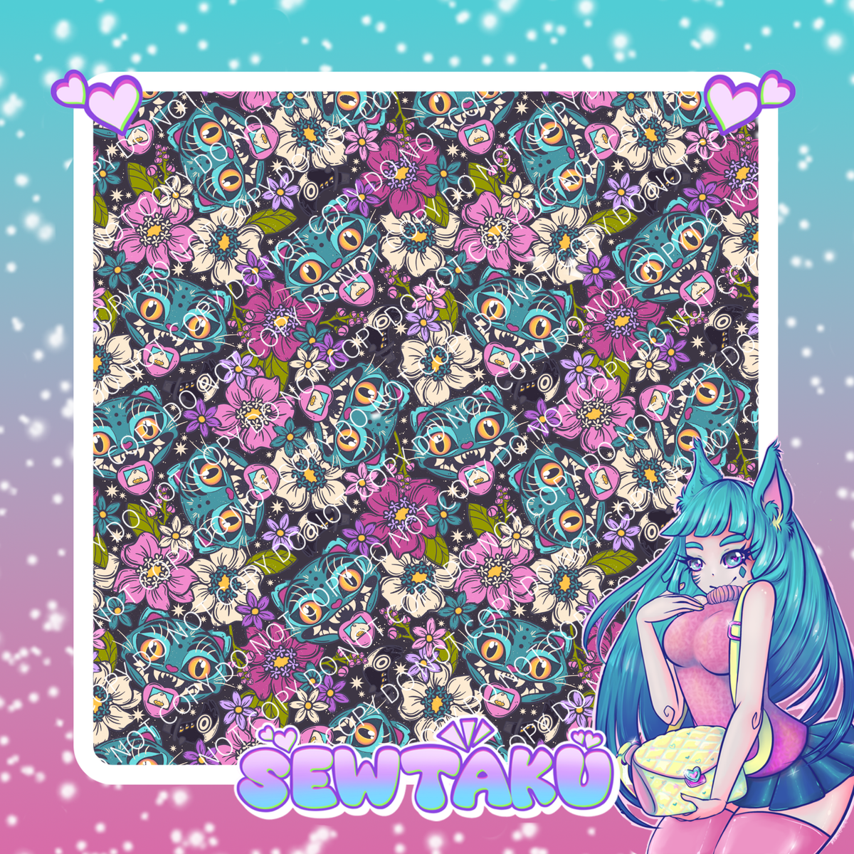 KPOP Derpy Florals Dark Pre-Order