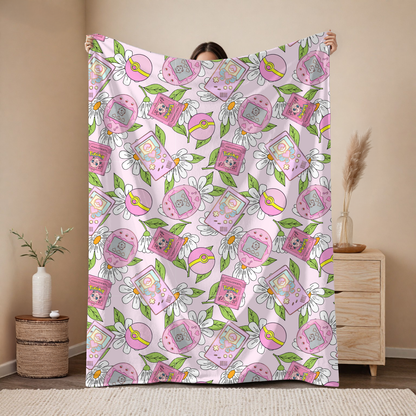 Tamagotchi Pink Blanket