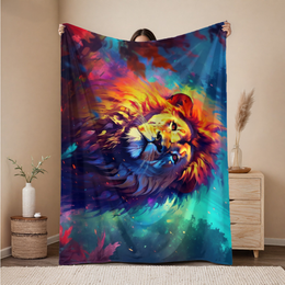 Rainbow Lion Blanket