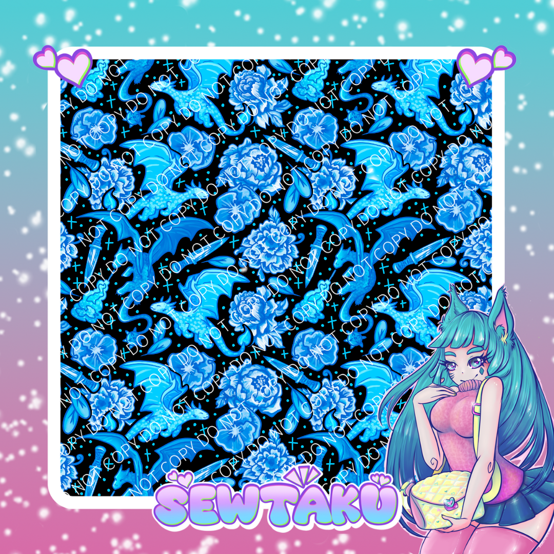 Blue Ice Dragon Floral Pre-Order