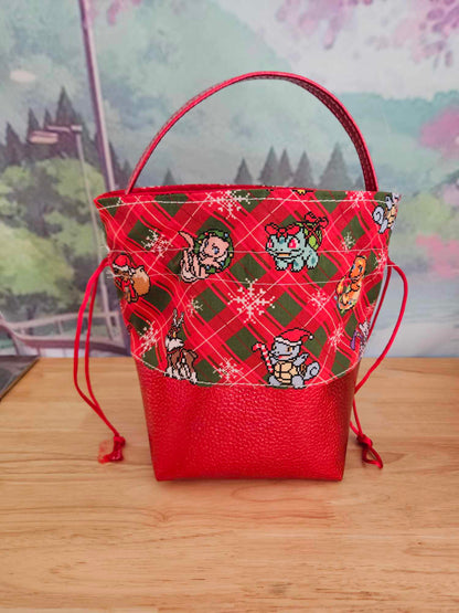Xmas Poke Drawstring Bag