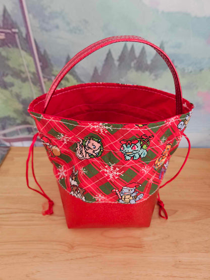 Xmas Poke Drawstring Bag