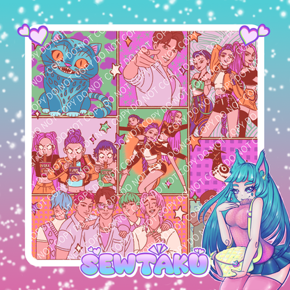 KPOP Comic Panels Pre-Order