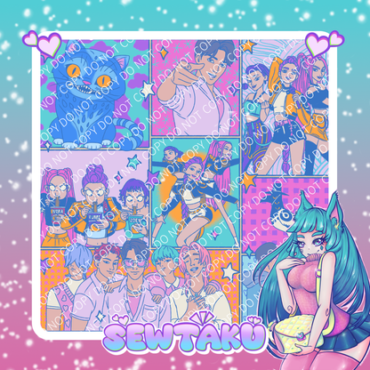 KPOP Comic Panels Pre-Order