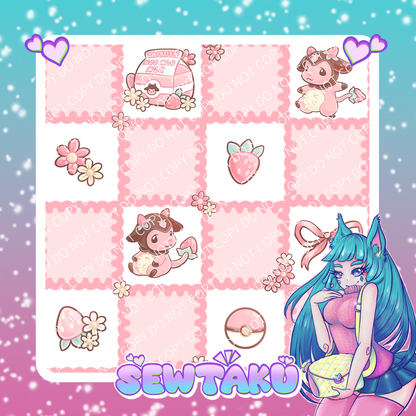 POKE Berry Milk Patchwork Pre-Order