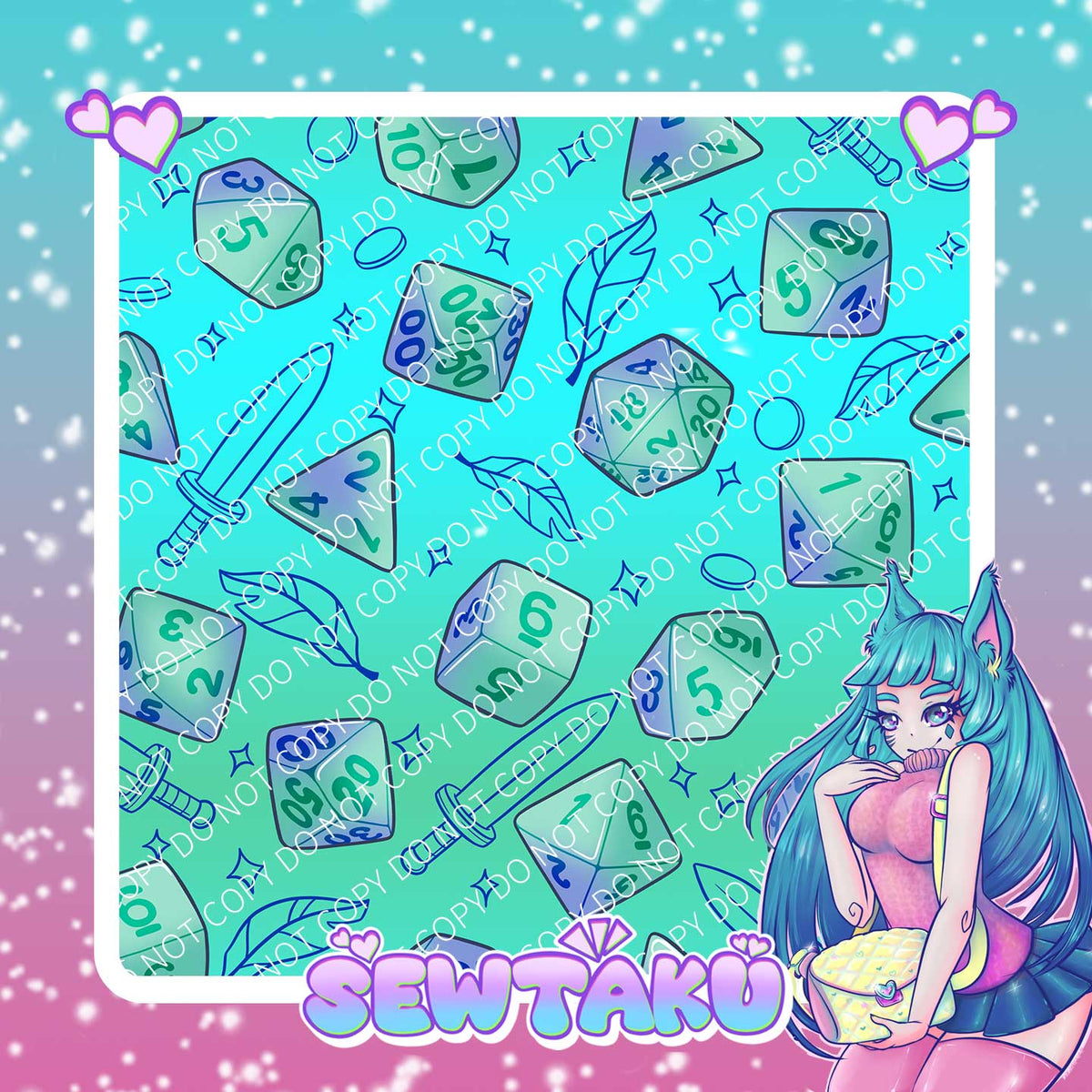 D&D Blue Ombre DICE Pre-Order