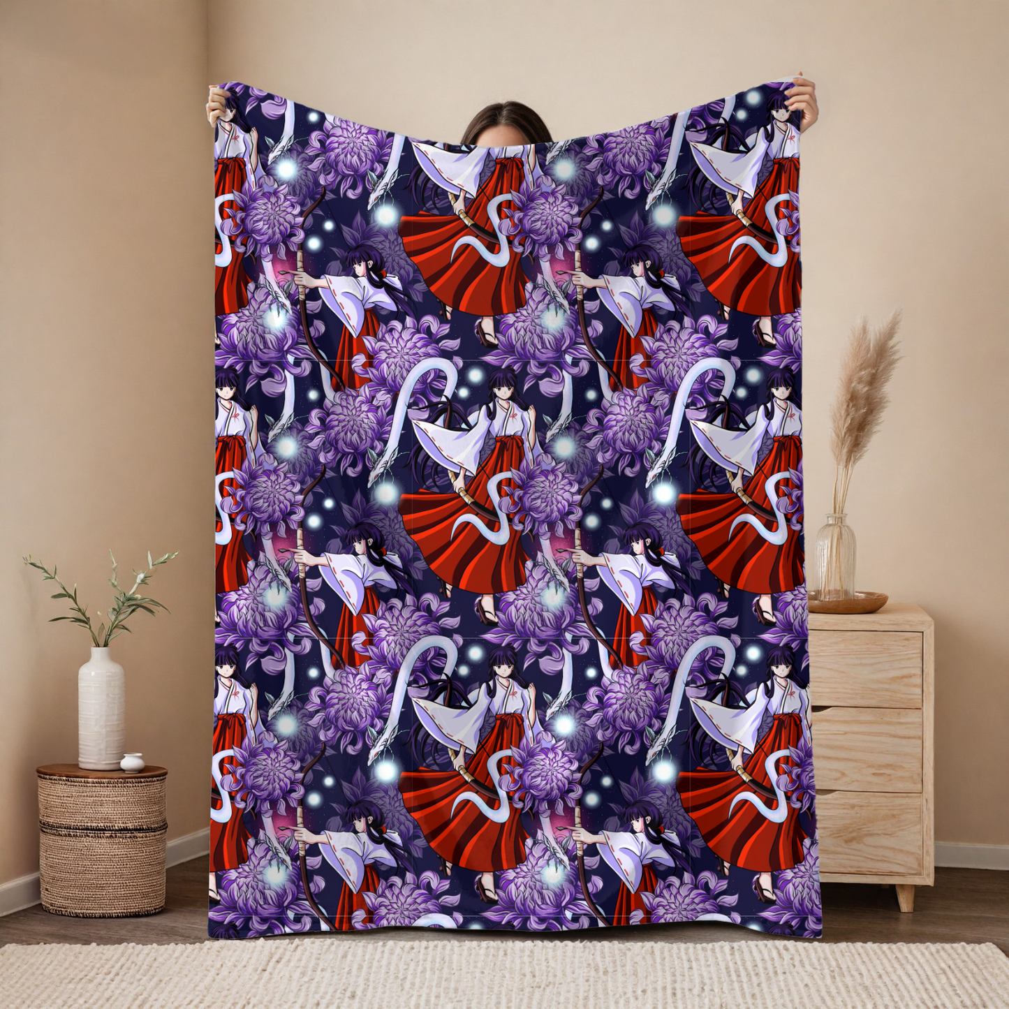 Kikyo Purple Blanket