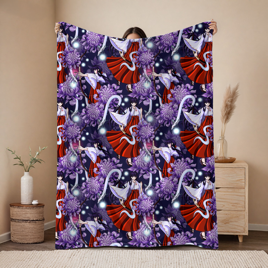 Kikyo Purple Blanket