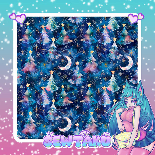 Christmas Trees Navy Pre-Order