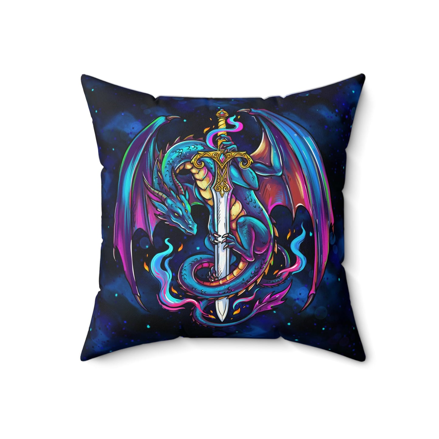 Dragon Sword Cushion Cover