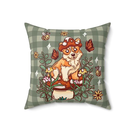 Woodland Corgi Cushion Cover